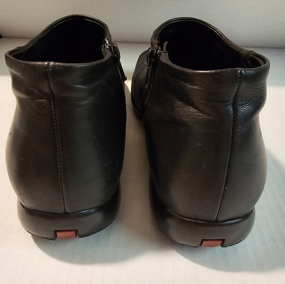 PRADA Men's Leather Slip On Loafers Zip Up Comfort Ankle High Dress Shoe 39 - Picture 3 of 11